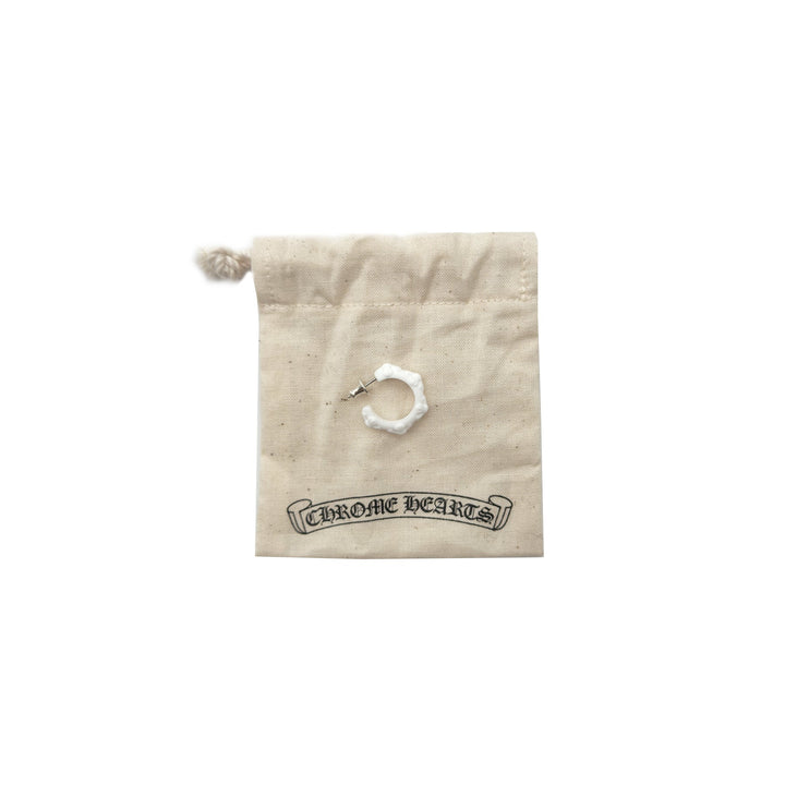 Chrome Hearts White Resin SBT Cross Earring Hoop - SHENGLI ROAD MARKET