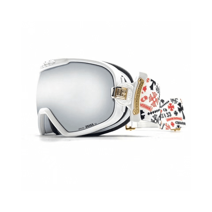 Chrome Hearts White Scroll Cross Ski Goggles - SHENGLI ROAD MARKET