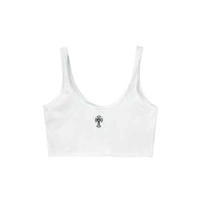 Chrome Hearts White Short Version Tank Top - SHENGLI ROAD MARKET