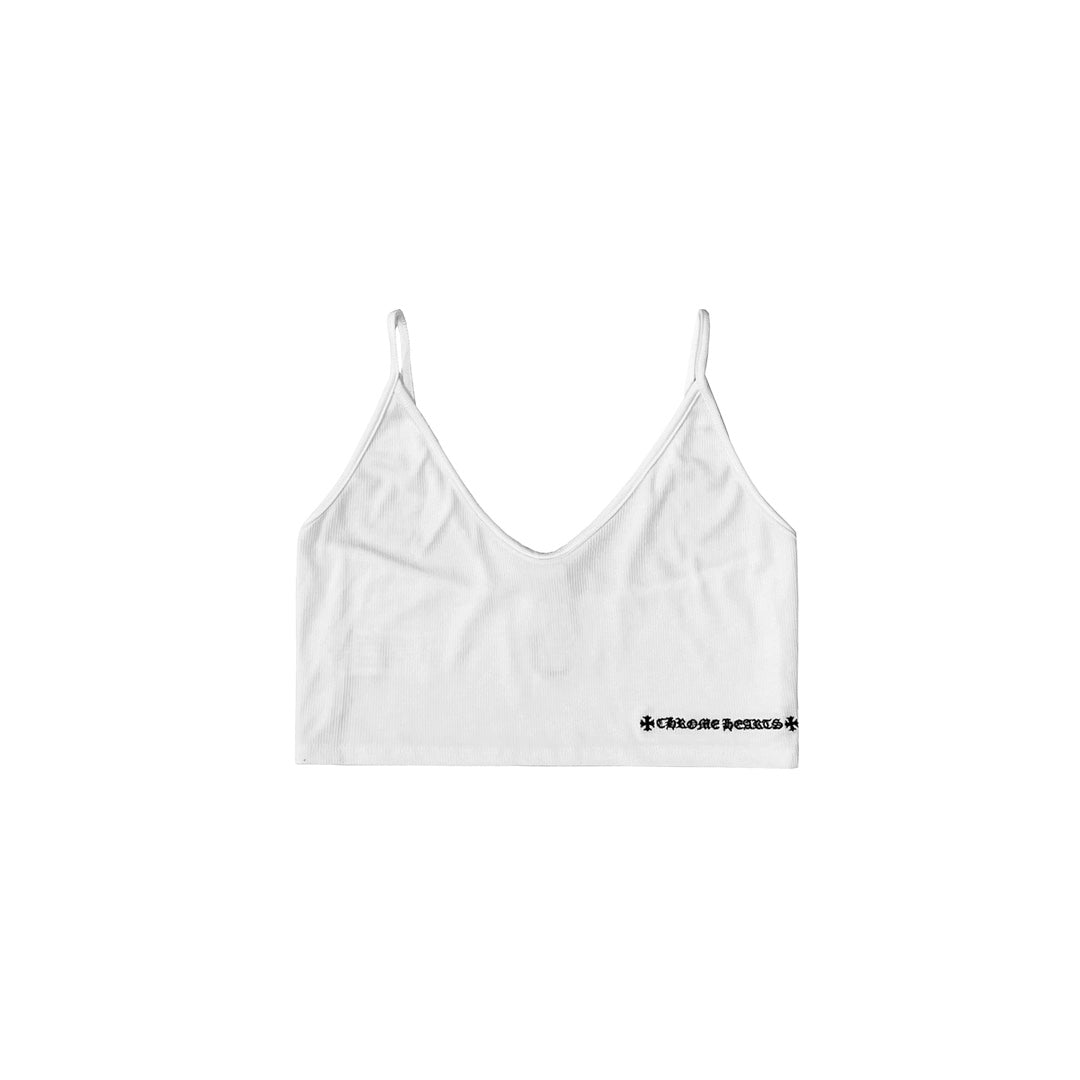 Chrome Hearts White Stretch Tank Top - SHENGLI ROAD MARKET