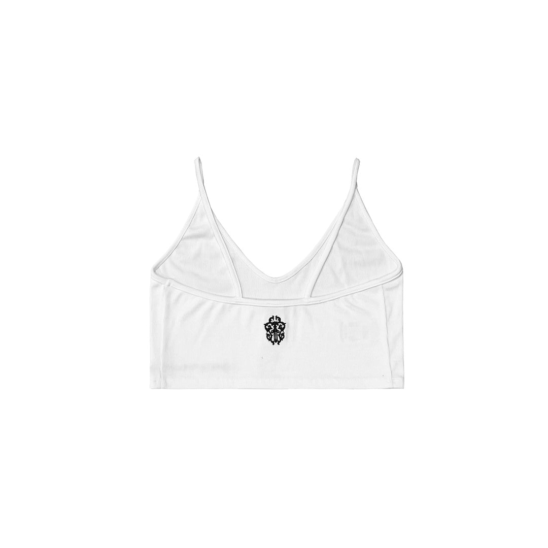 Chrome Hearts White Stretch Tank Top - SHENGLI ROAD MARKET