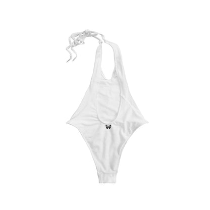 Chrome Hearts White Tonal Monogram Cross Logo One-Piece Swimwear - SHENGLI ROAD MARKET