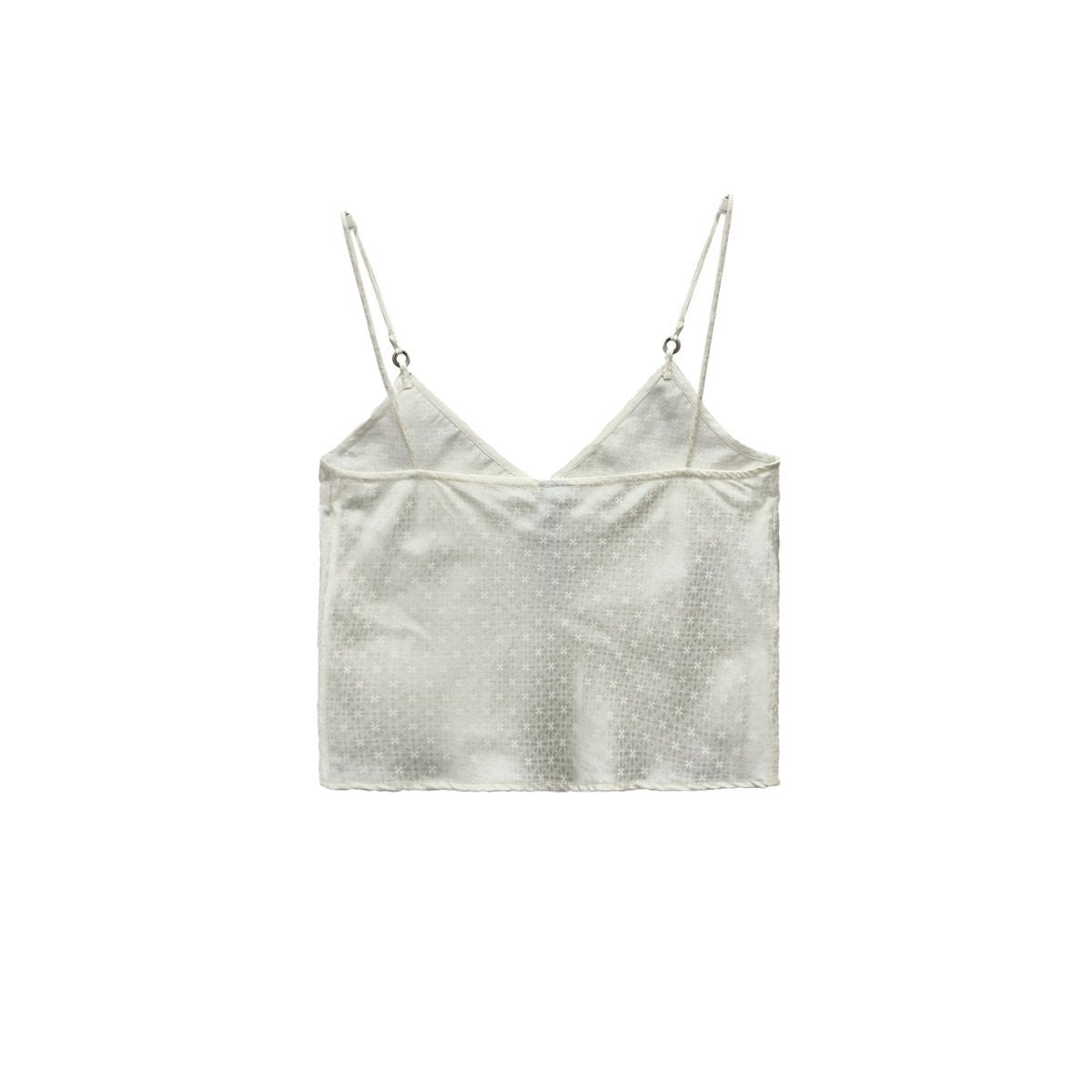 Chrome Hearts White Tonal Monogram Cross Pattern Silk Tanktop - SHENGLI ROAD MARKET