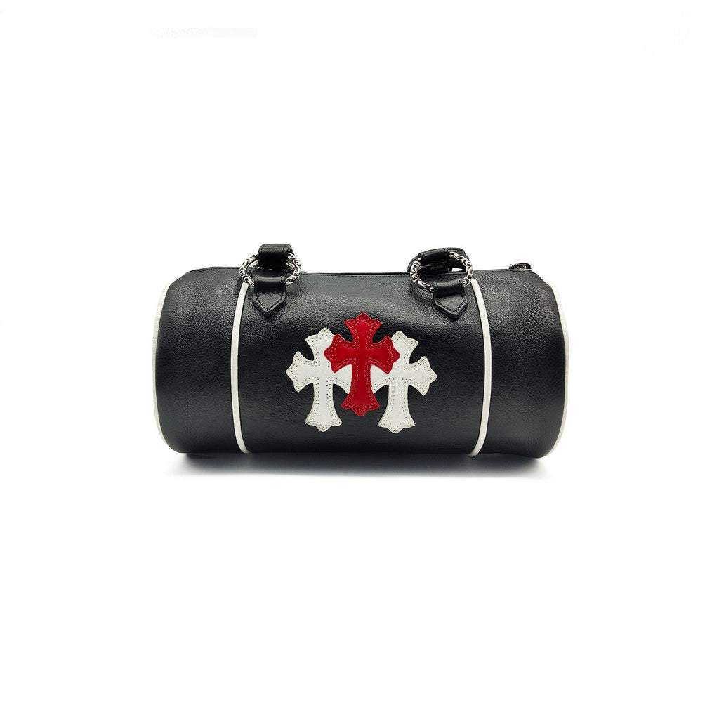 Chrome Hearts White&Red Cemetery Cross Patch Domino Bag - SRM