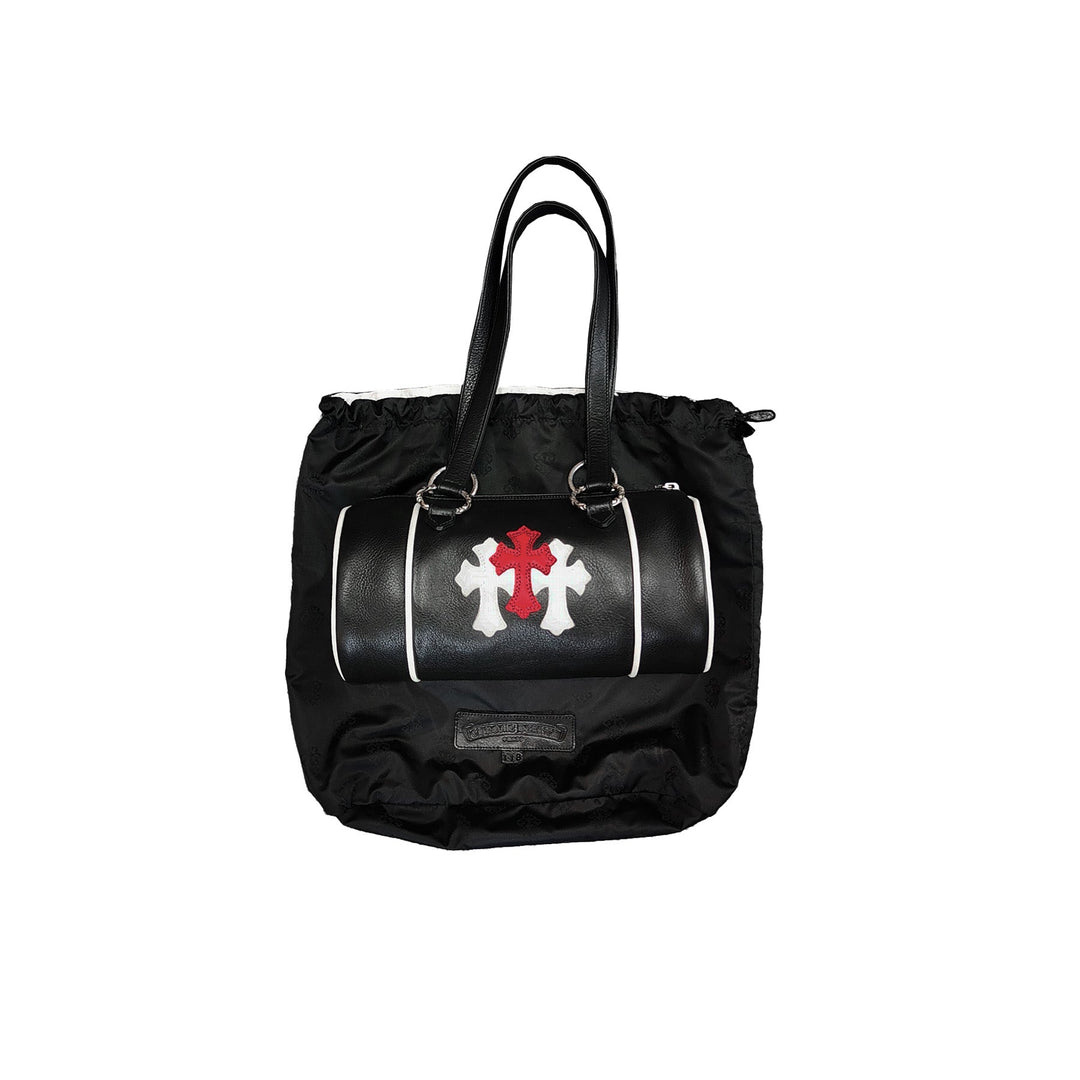 Chrome Hearts White&Red Cemetery Cross Patch Domino Bag - SHENGLI ROAD MARKET