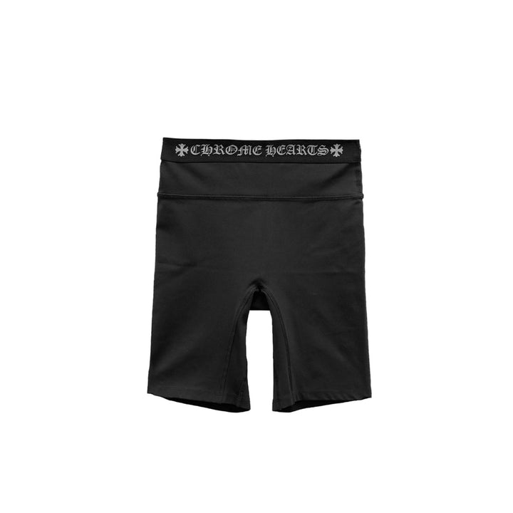 Chrome Hearts Women's Black Cross Biking Shorts - SHENGLI ROAD MARKET