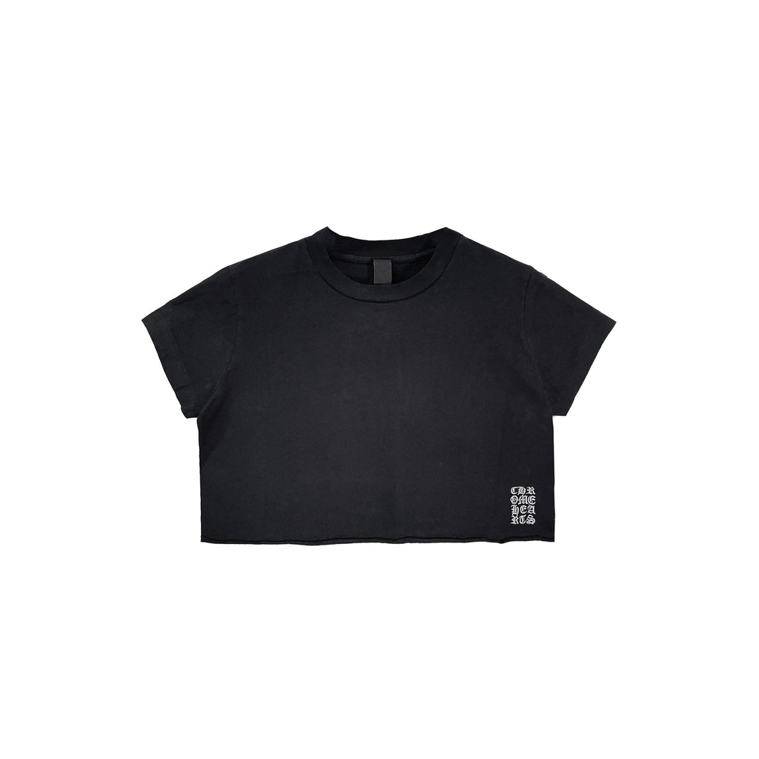 Chrome Hearts Women's Script Logo Cropped Short Sleeve Tee - SHENGLI ROAD MARKET