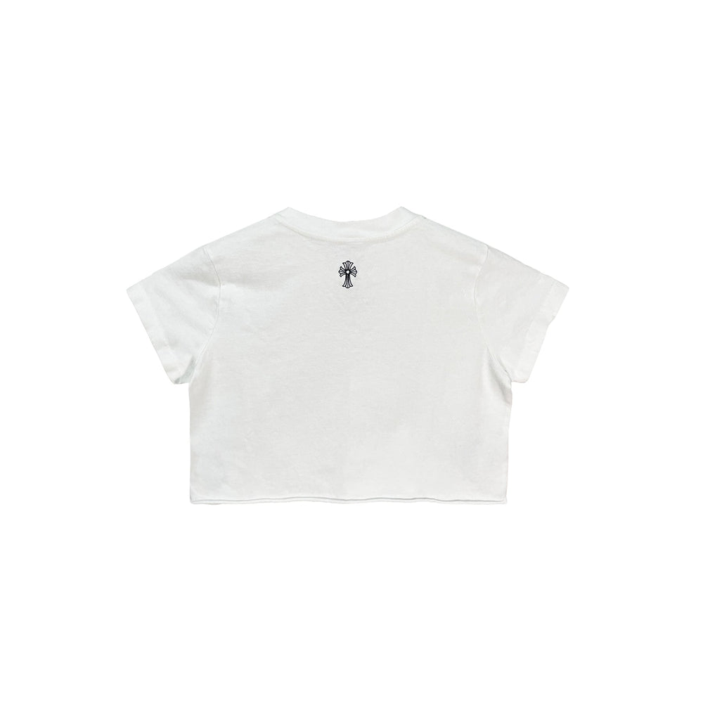Chrome Hearts Women's Script Logo Cropped Short Sleeve Tee - SHENGLI ROAD MARKET