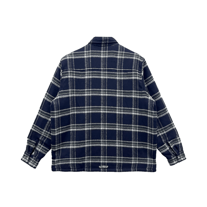 Chrome Hearts Work Dog Pile Lined Flannel Shirt Jacket - SHENGLI ROAD MARKET