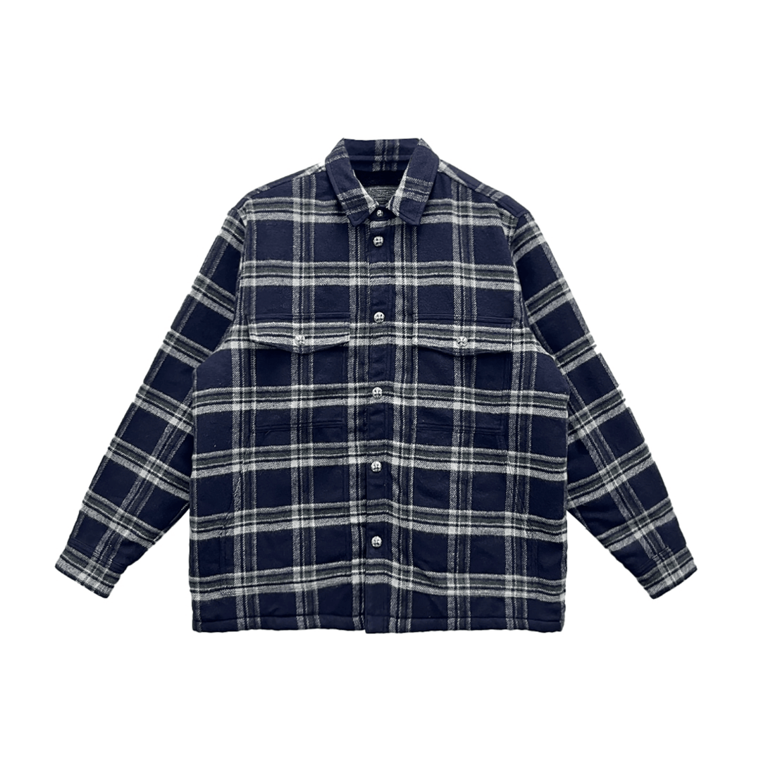 Chrome Hearts Work Dog Pile Lined Flannel Shirt Jacket - SHENGLI ROAD MARKET