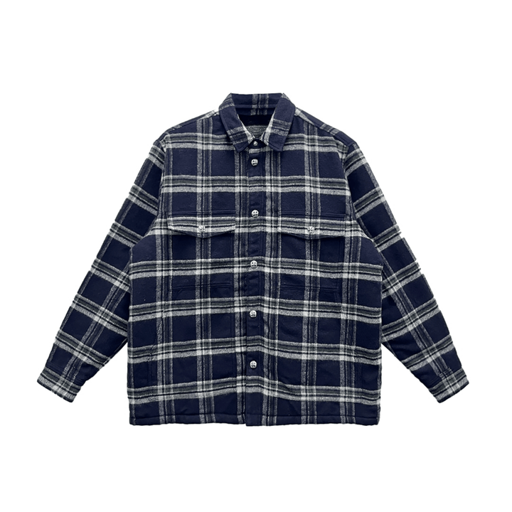 Chrome Hearts Work Dog Pile Lined Flannel Shirt Jacket - SHENGLI ROAD MARKET