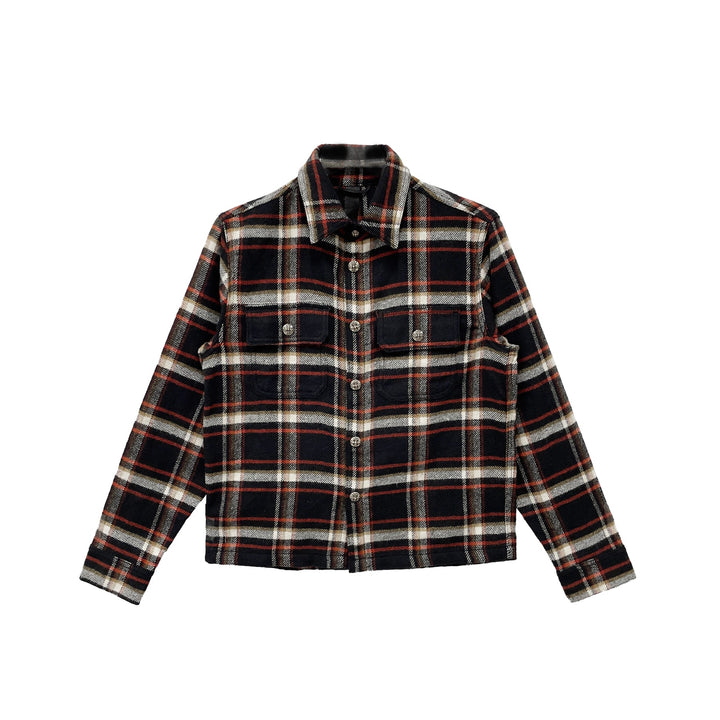 Chrome Hearts Work Dog Plaid Shirt Flannel Jacket - SHENGLI ROAD MARKET