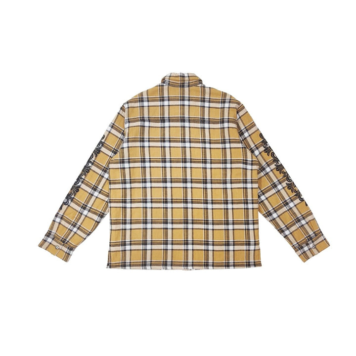 Chrome Hearts Workn Padded Flannel Shirt Jacket - SHENGLI ROAD MARKET