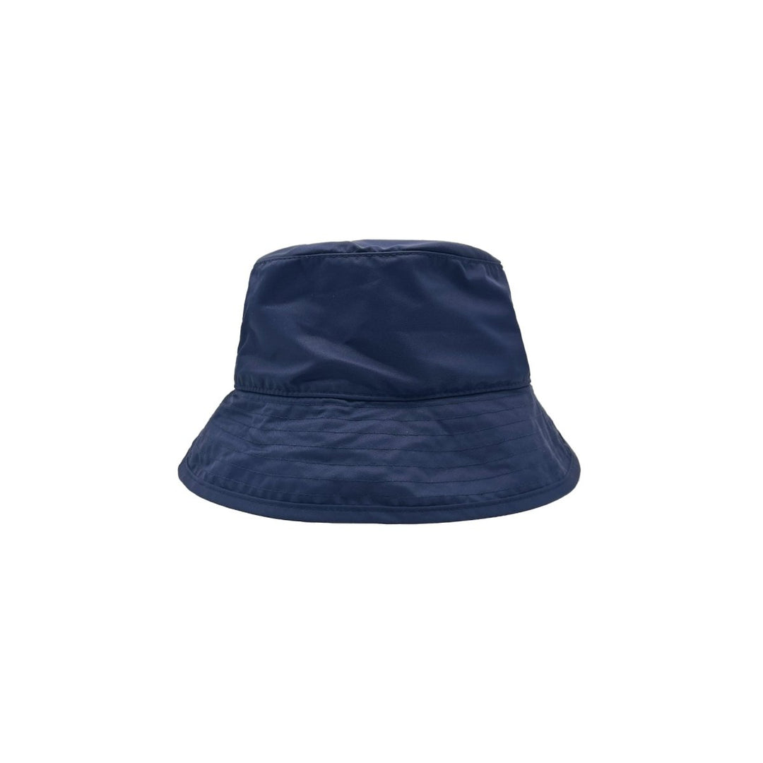 Chrome Hearts Yellow Cross Nylon Navy Blue Fisherman Hat - SHENGLI ROAD MARKET