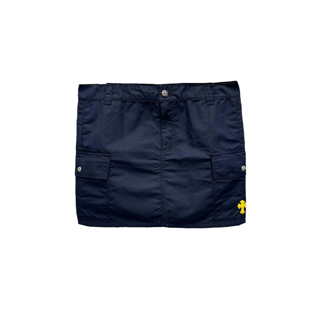 Chrome Hearts Yellow Cross Nylon Navy Utility Skirt - SHENGLI ROAD MARKET