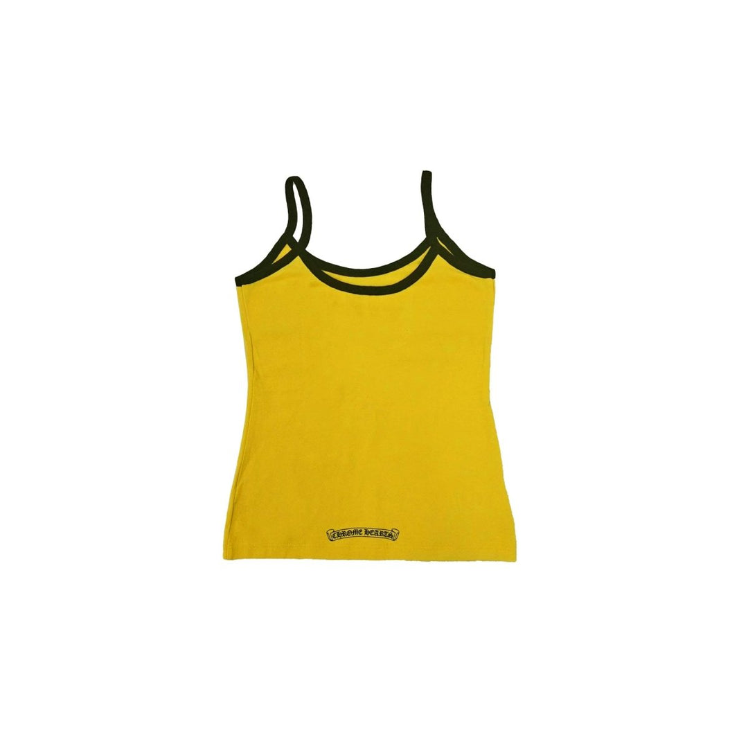Chrome Hearts Yellow＆Black Horseshoe Logo Tank top - SHENGLI ROAD MARKET