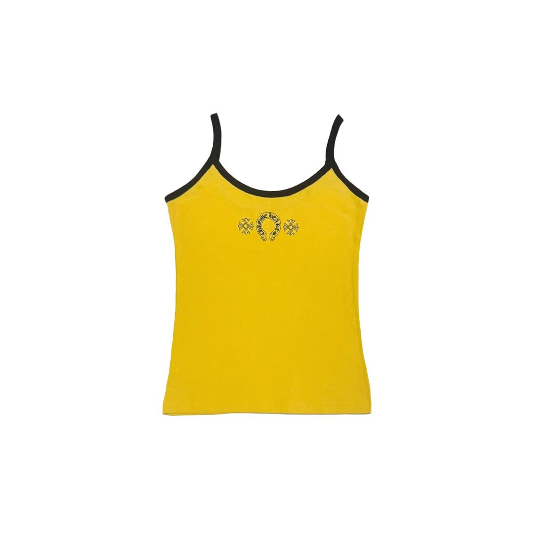 Chrome Hearts Yellow＆Black Horseshoe Logo Tank top - SHENGLI ROAD MARKET
