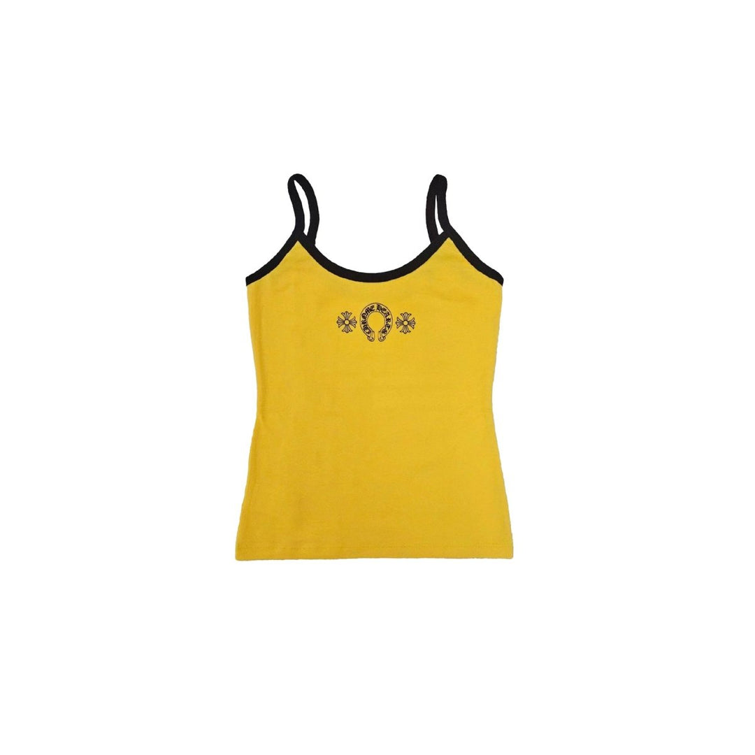 Chrome Hearts Yellow＆Black Horseshoe Logo Tank top - SHENGLI ROAD MARKET