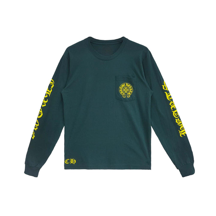 Chrome Hearts Yellow&Green Horseshoe Long Sleeve T-Shirt Tee - SHENGLI ROAD MARKET
