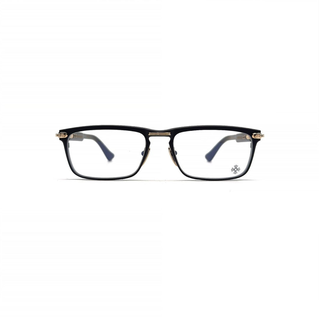 Chrome Hearts YOU'RE LATE BK/GP Cross Glasses Frame - SHENGLI ROAD MARKET