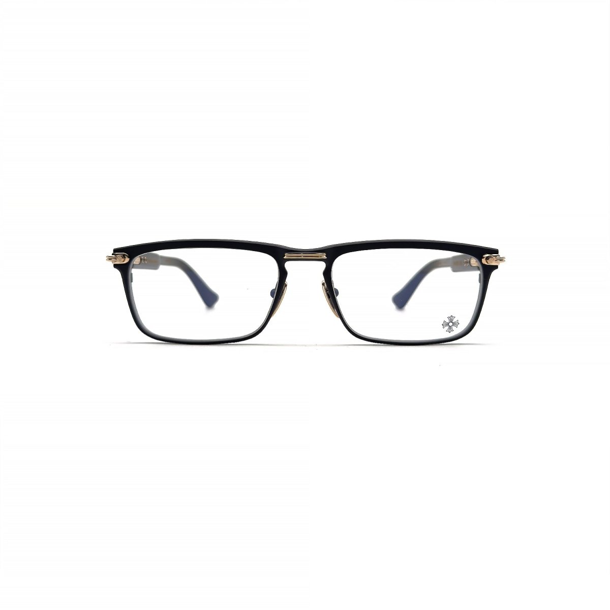 Chrome Hearts YOU'RE LATE BK/GP Cross Glasses Frame - SHENGLI ROAD MARKET