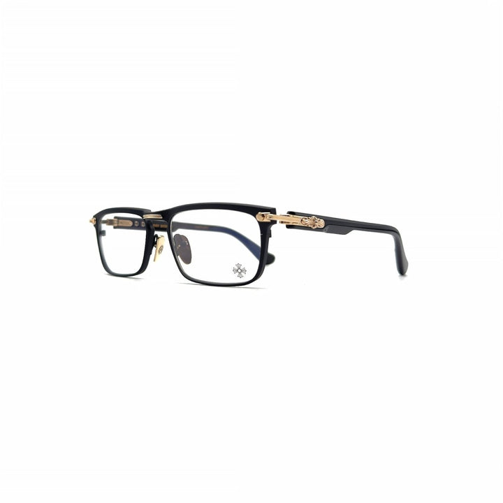 Chrome Hearts YOU'RE LATE BK/GP Cross Glasses Frame - SHENGLI ROAD MARKET