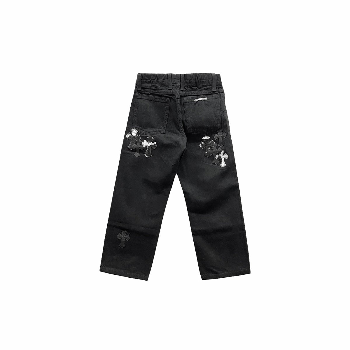 Chrome Hearts Zebra Cross Patch Jeans For Kids - SHENGLI ROAD MARKET