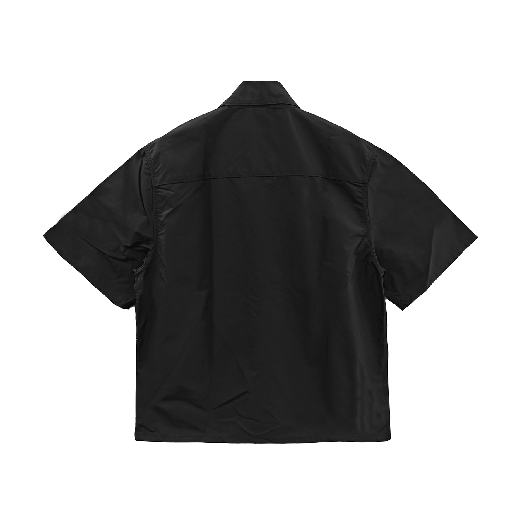 Chrome Hearts Zip Nylon Leather Patchwork Shirt Jacket - SRM