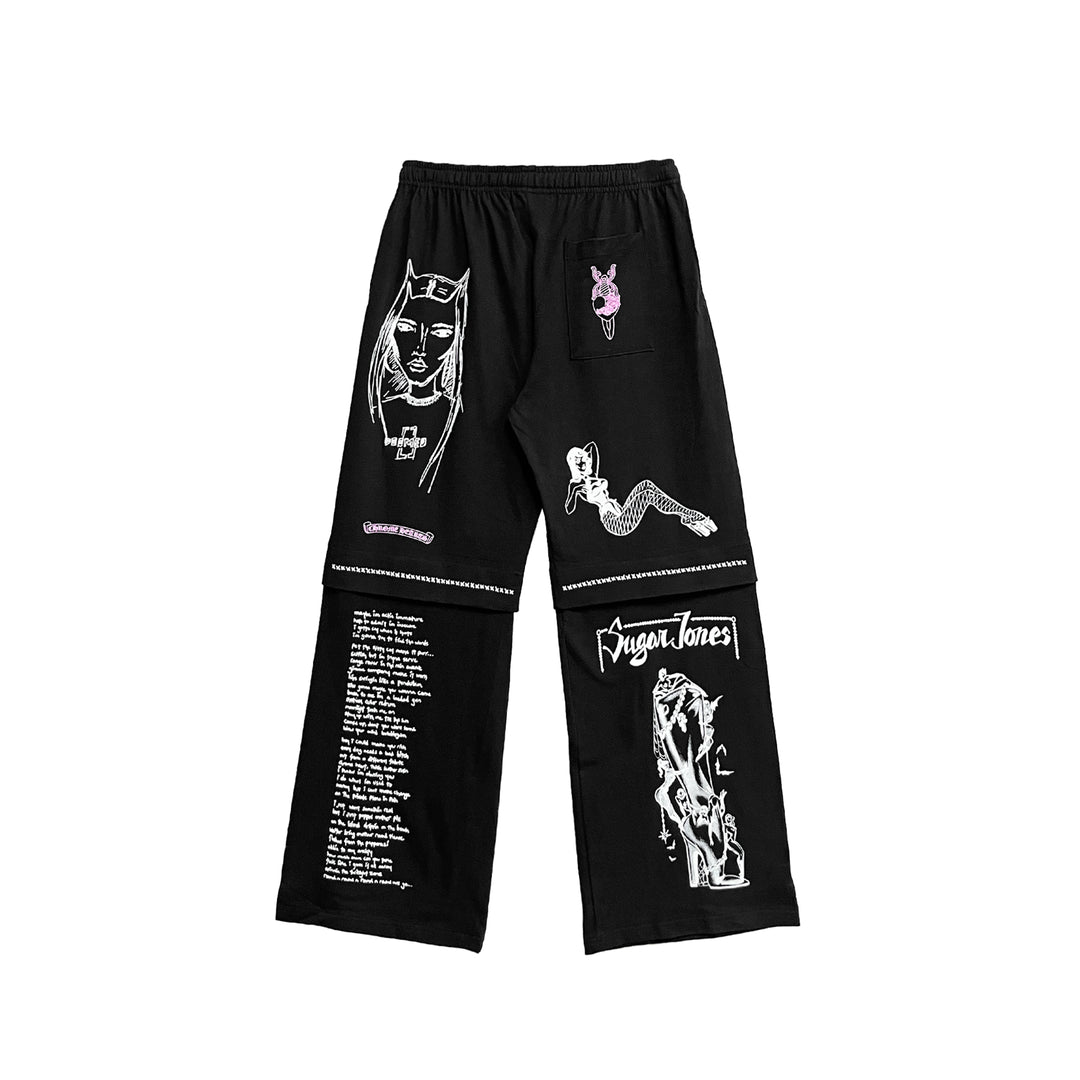 Chrome Hearts JJS Deadly Doll Miami Exclusive Black Pants