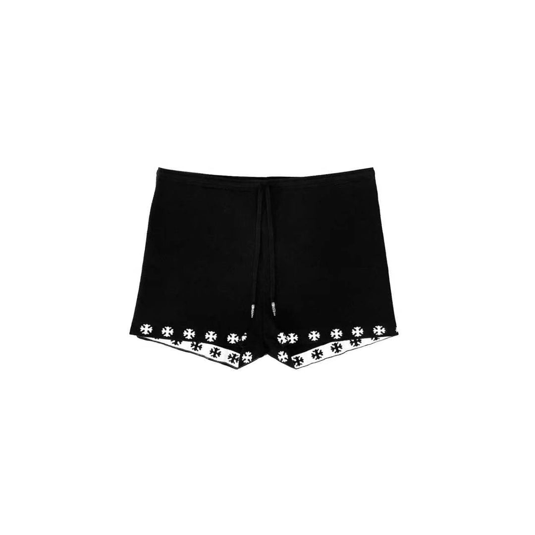 Chrome Hearts Cross-print Knit Drawstring Shorts