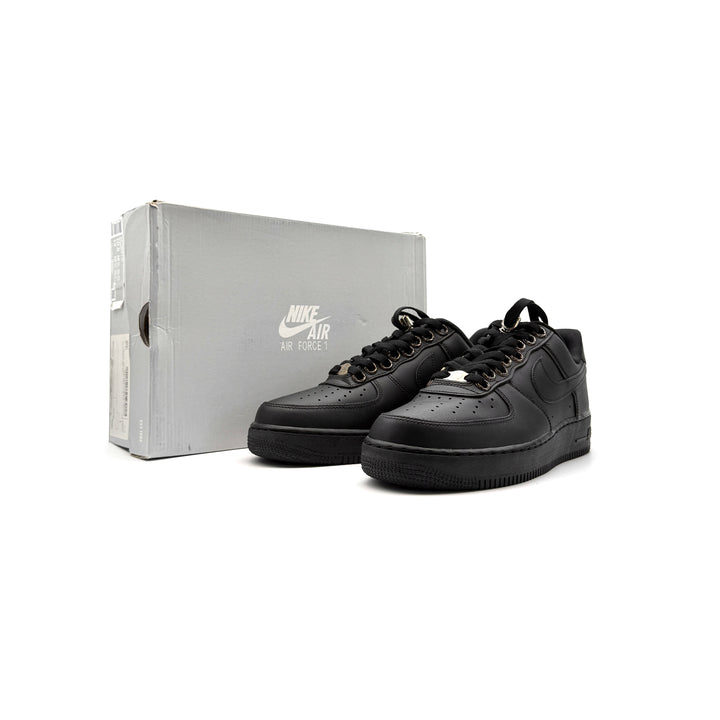 Chrome Hearts Nike Air Force 1 Black Sneakers With Silver Hardware