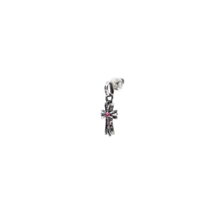 Chrome Hearts Silver Pink Saph Babyfat Earring Drop
