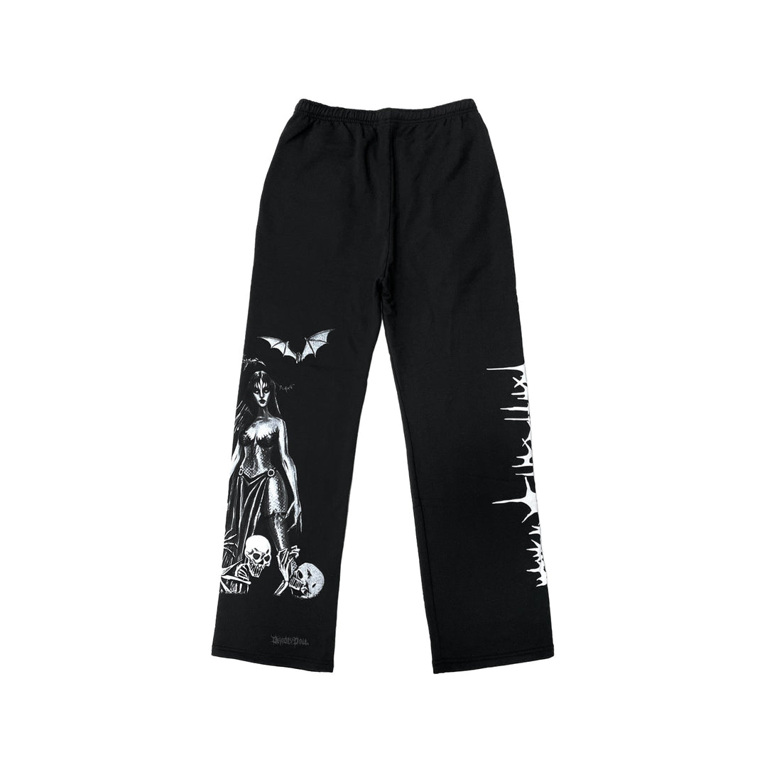 Deadly Doll Chaos Black Sweatpants - SHENGLI ROAD MARKET