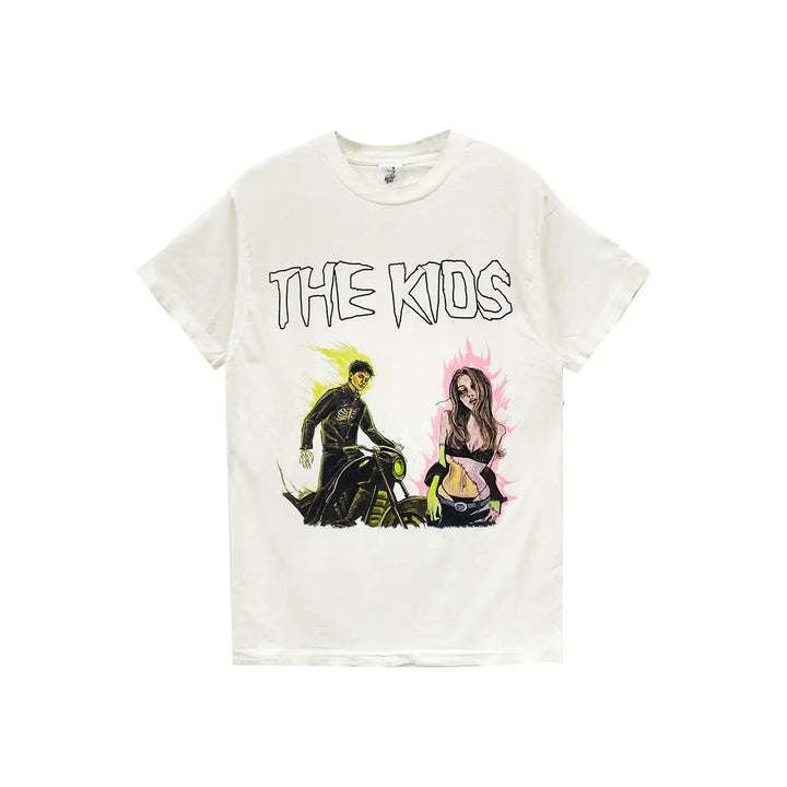 Deadly Doll Jessie Jo Stark The Kids White Tee - SHENGLI ROAD MARKET