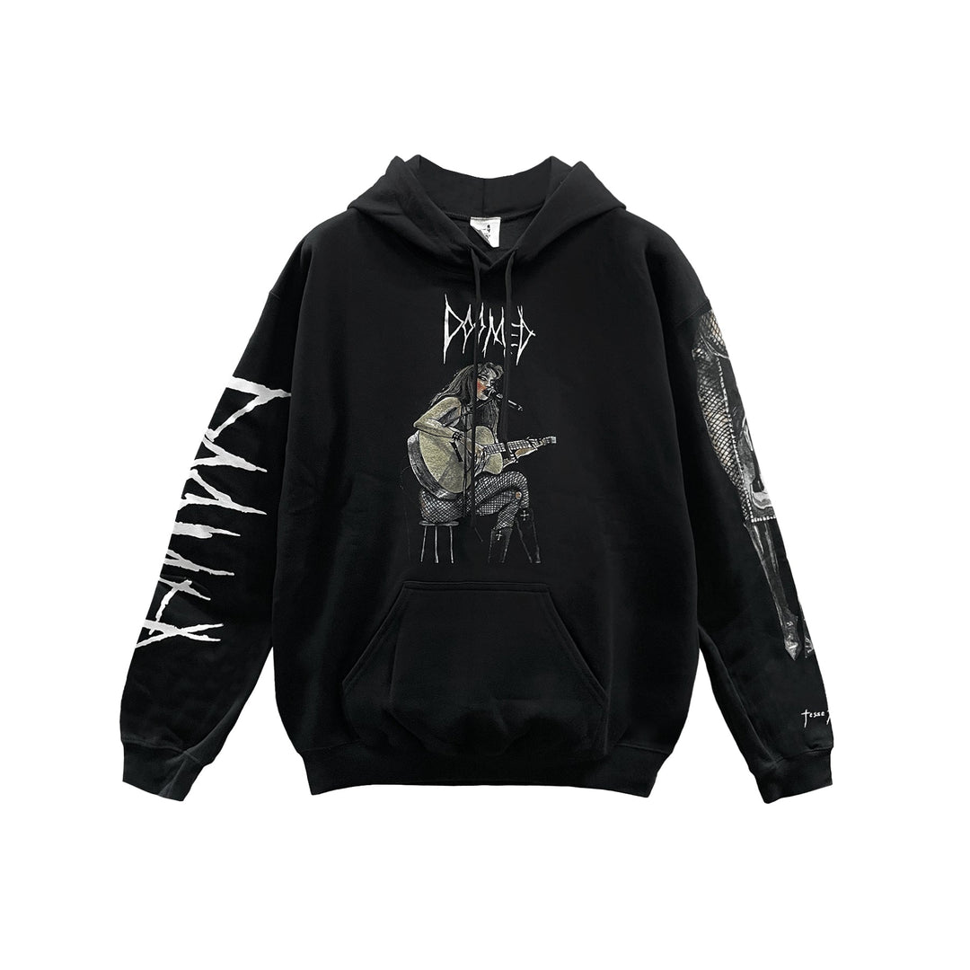 Deadly Doll JJS Hollister Rock band Black Pullover Hoodie - SHENGLI ROAD MARKET