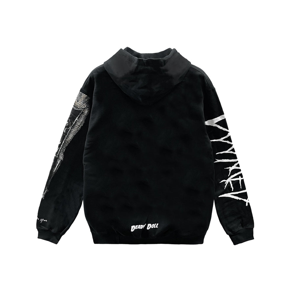 Deadly Doll JJS Hollister Rock band Black Pullover Hoodie - SHENGLI ROAD MARKET