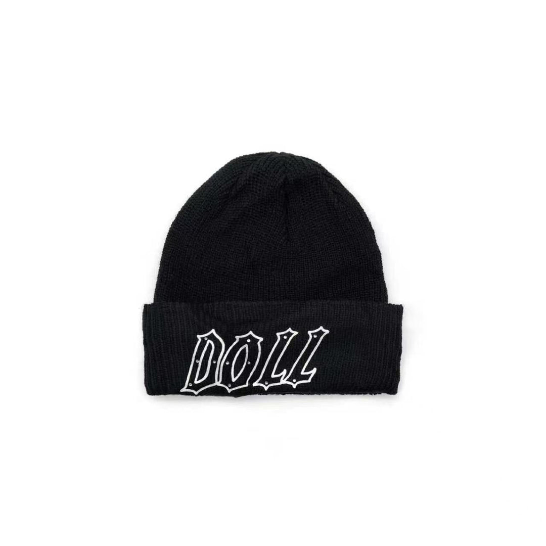 Deadly Doll Rhinestone Beanie - SHENGLI ROAD MARKET