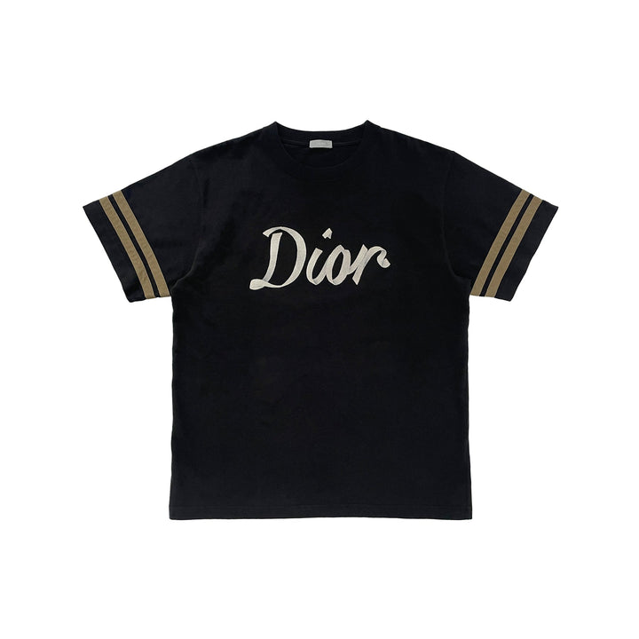 Dior Silver Embroidery Logo Short Sleeve T-shirt - SHENGLI ROAD MARKET