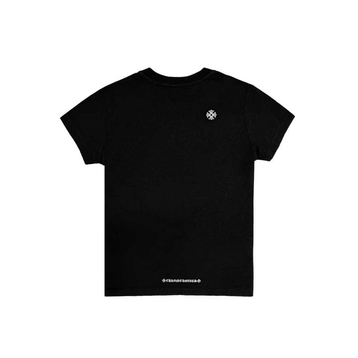 Chrome Hearts Dagger Embroidered Black Short Sleeve T-Shirt Tee