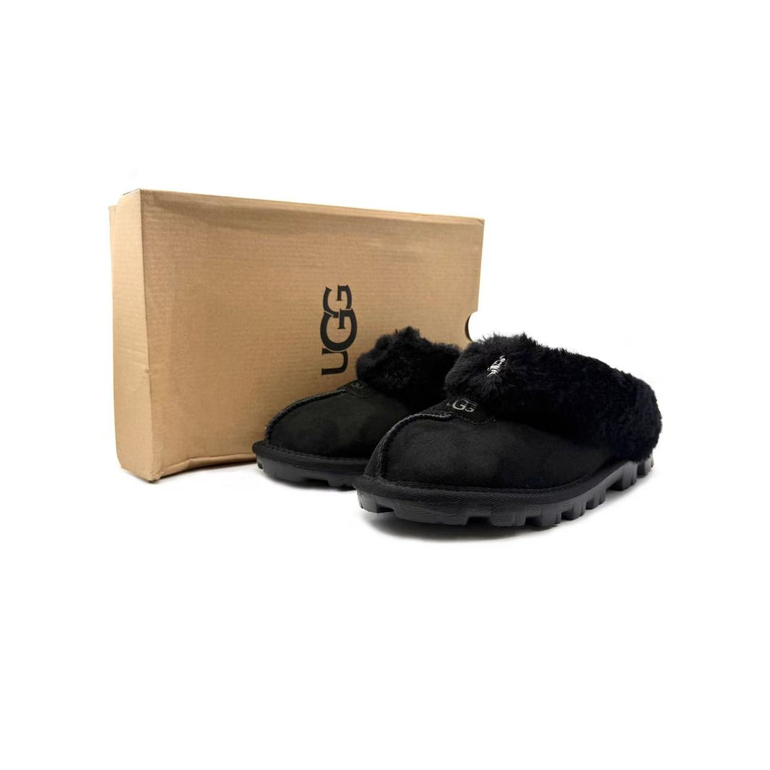 Chrome Hearts Ugg Silver Dagger Black Slip-on Slipper