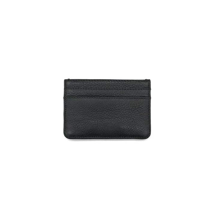 Chrome Hearts Black Leather Card Holder