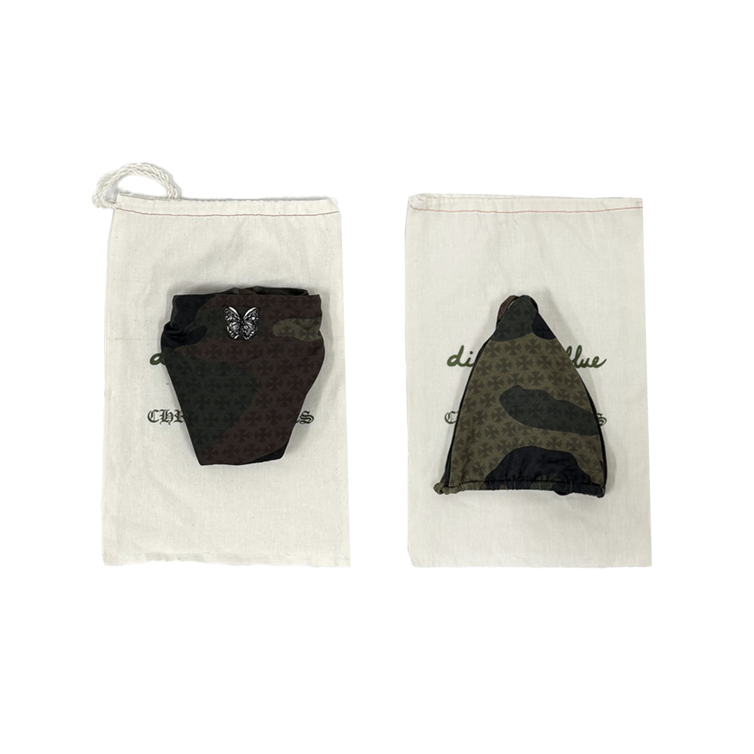Chrome Hearts Dipped in Blue Camo Bikini Set