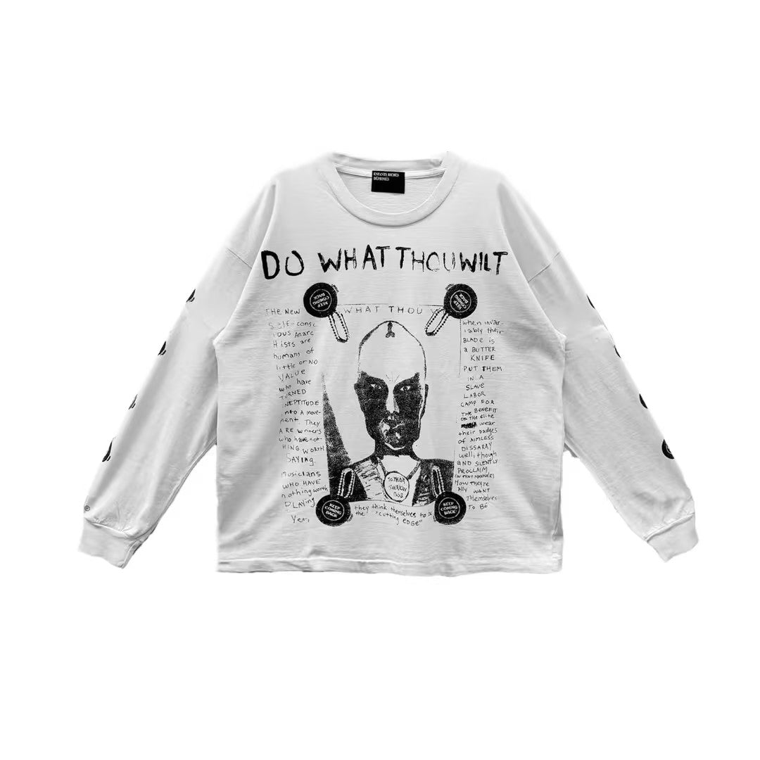 Enfants Riches Déprimés Alien Print Long Sleeves Tee - SHENGLI ROAD MARKET