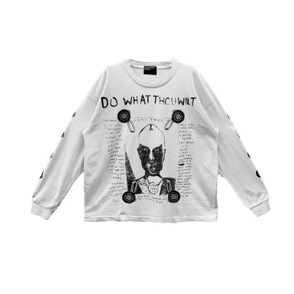 Enfants Riches Déprimés Alien Print Long Sleeves Tee - SHENGLI ROAD MARKET