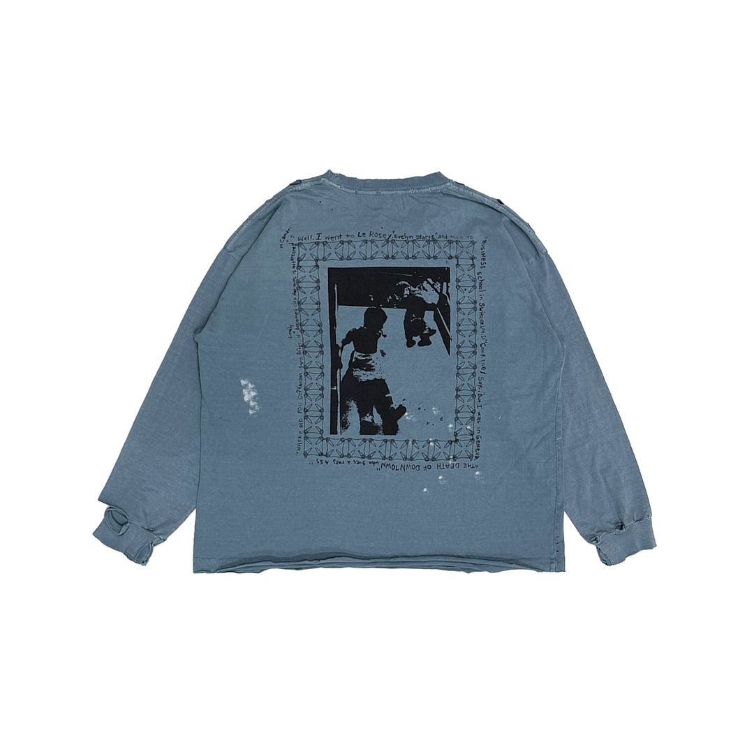 Enfants Riches Déprimés Boy In Chains Blue Long Sleeve T-Shirt Tee - SHENGLI ROAD MARKET