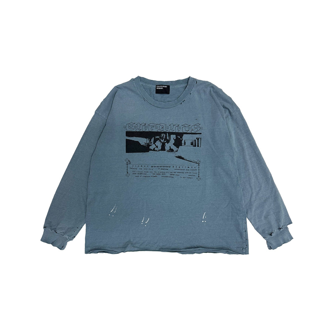 Enfants Riches Déprimés Boy In Chains Blue Long Sleeve T-Shirt Tee - SHENGLI ROAD MARKET