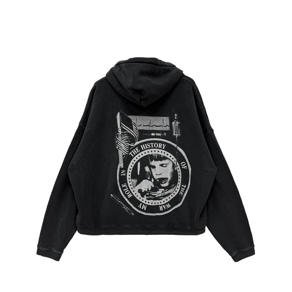 Enfants Riches Déprimés ERD My Role In The War Black Pullover Hoodie - SHENGLI ROAD MARKET