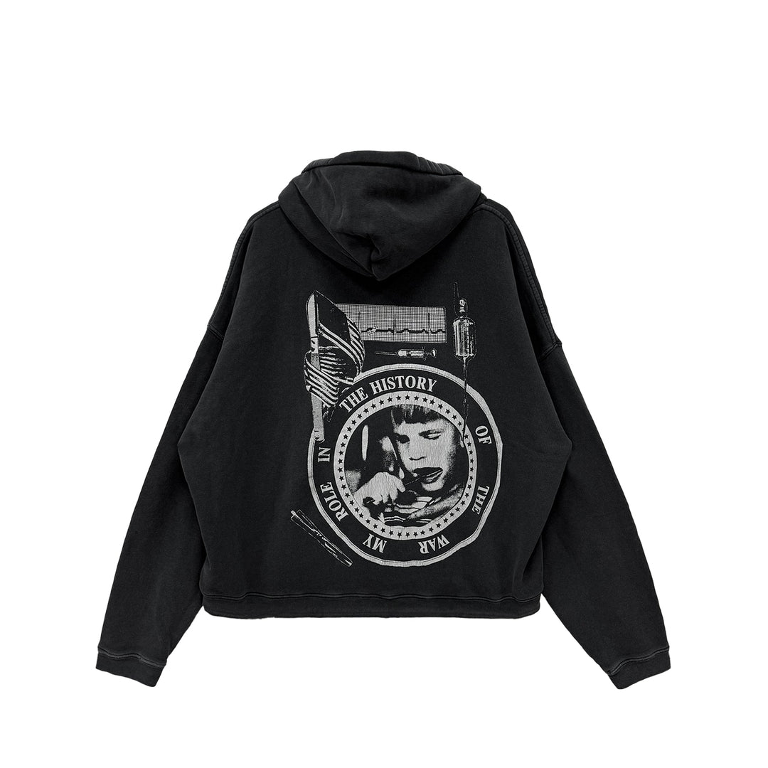 Enfants Riches Déprimés ERD My Role In The War Black Pullover Hoodie - SHENGLI ROAD MARKET