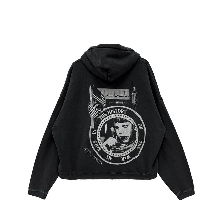 Enfants Riches Déprimés ERD My Role In The War Black Pullover Hoodie - SHENGLI ROAD MARKET