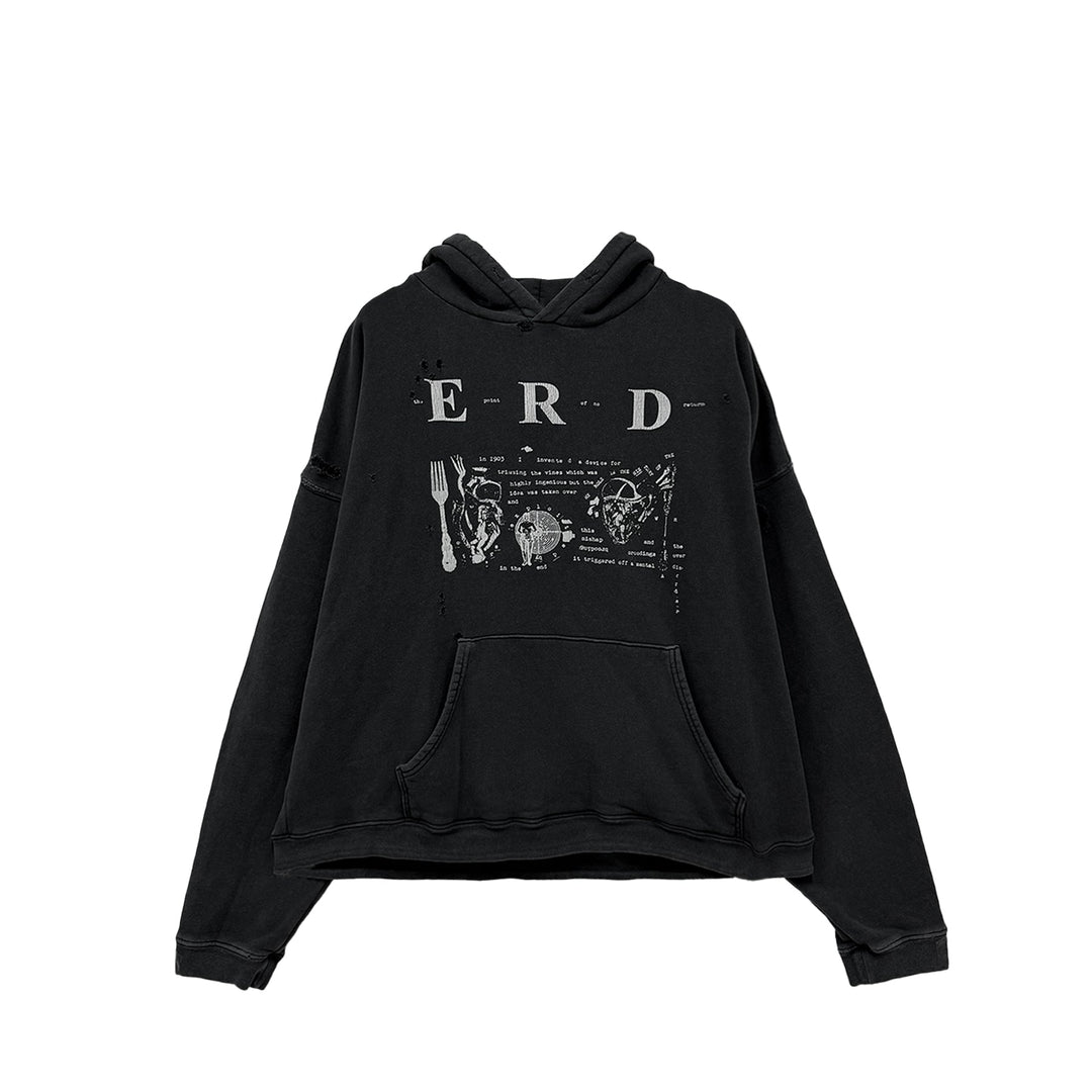 Enfants Riches Déprimés ERD My Role In The War Black Pullover Hoodie - SHENGLI ROAD MARKET